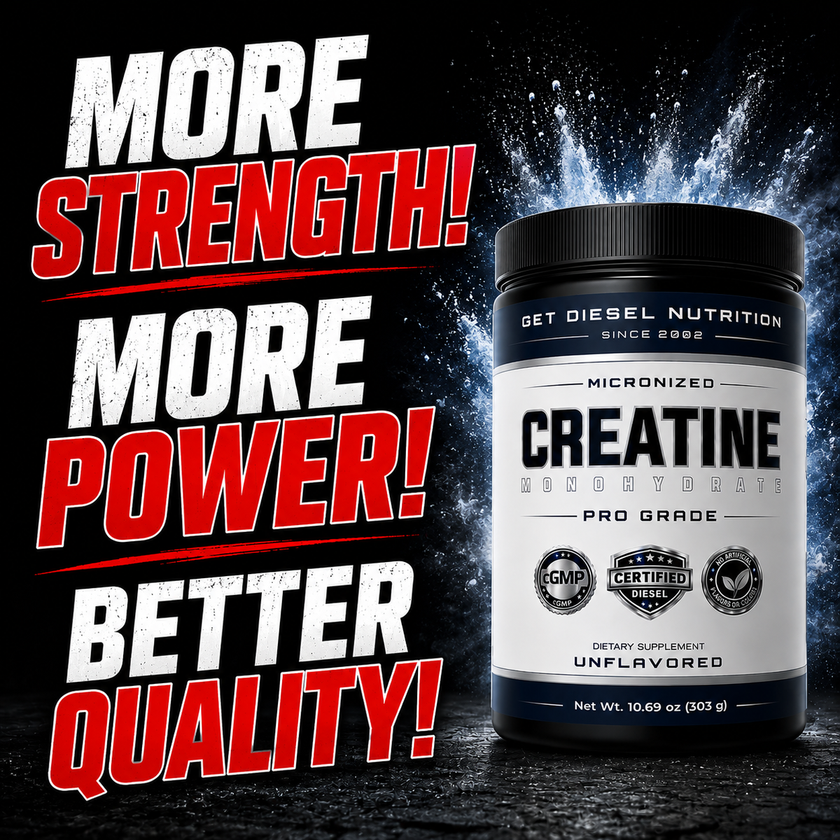 GET DIESEL Pro Grade Creatine