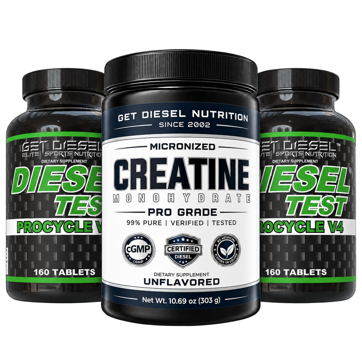 BOGO - Two DIESEL TEST Procycle + Free Creatine