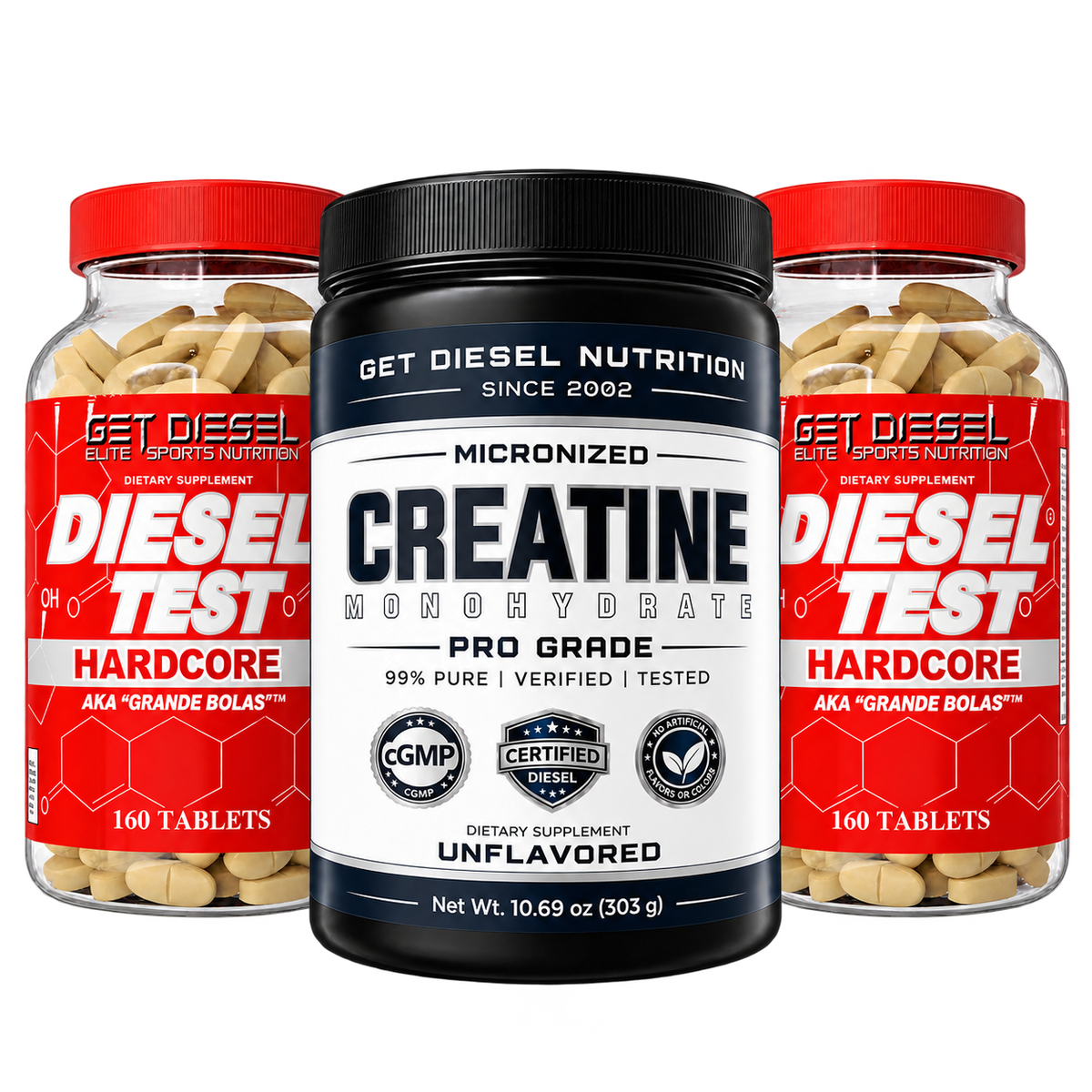 BOGO - Two DIESEL TEST Hardcore + Free Creatine