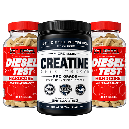 BOGO - Two DIESEL TEST Hardcore + Free Creatine